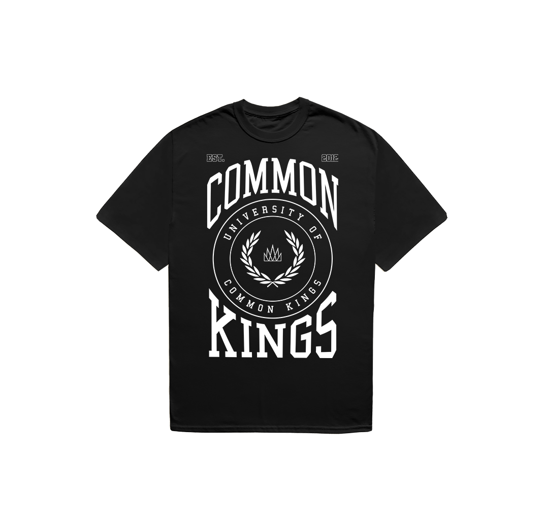 UNIVERSITY TEE - BLK