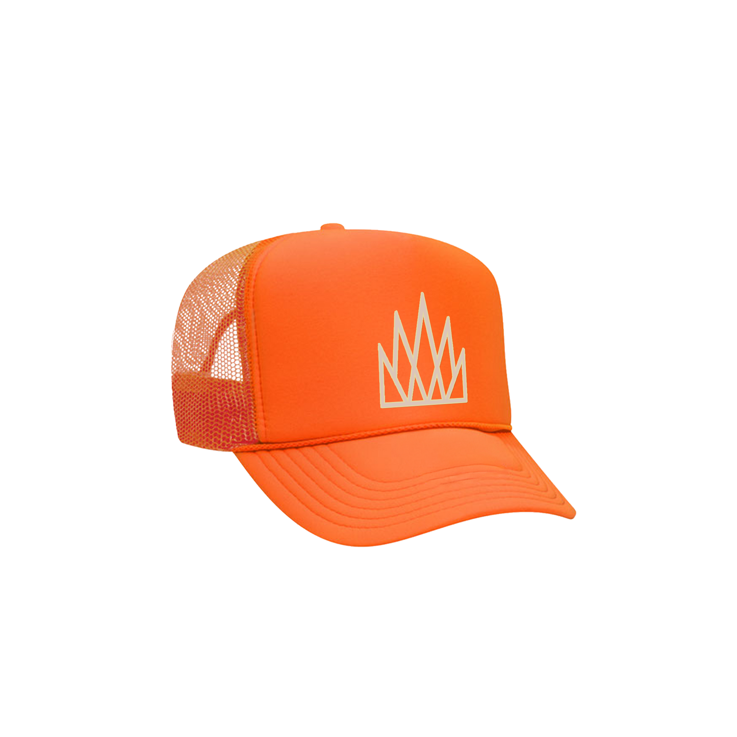 Crown Trucker Hat - Orange Creamsicle