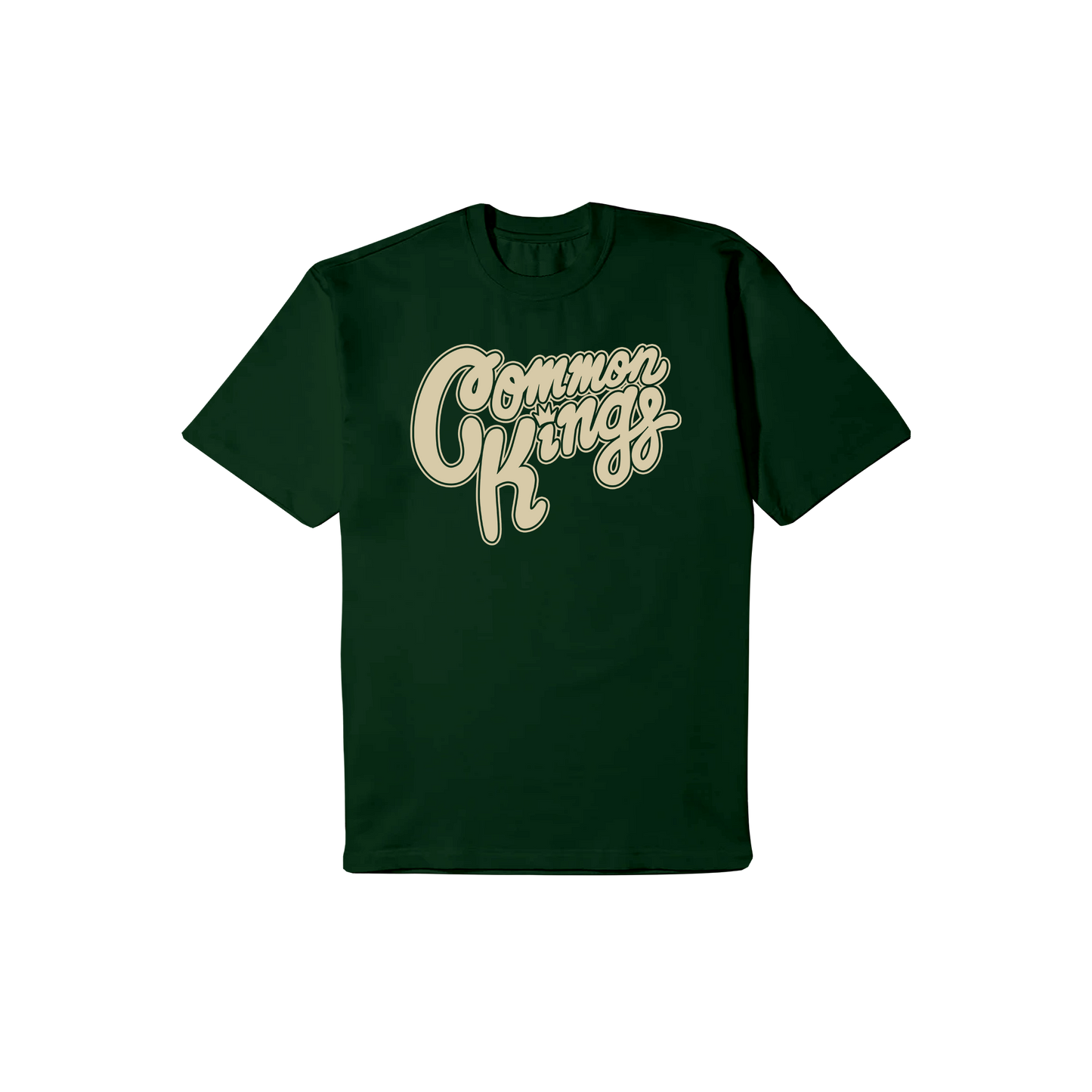 Cream Logo Tee - Green
