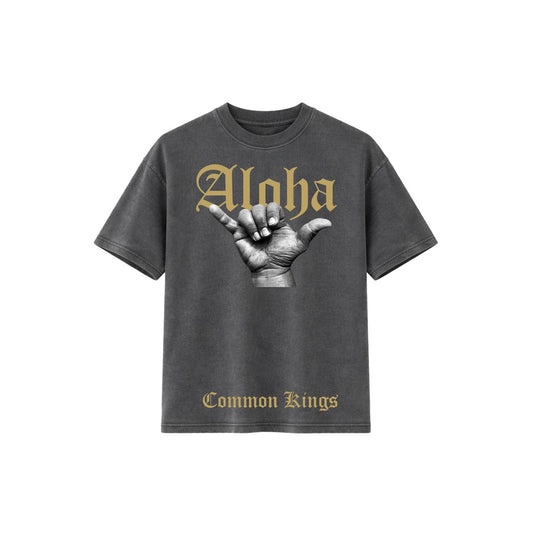 Aloha Tee - Pigment Black / Gold