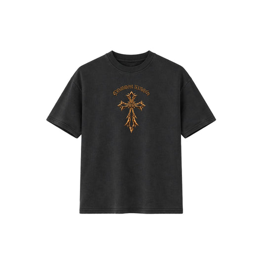 Bamboo Cross Tee - Black