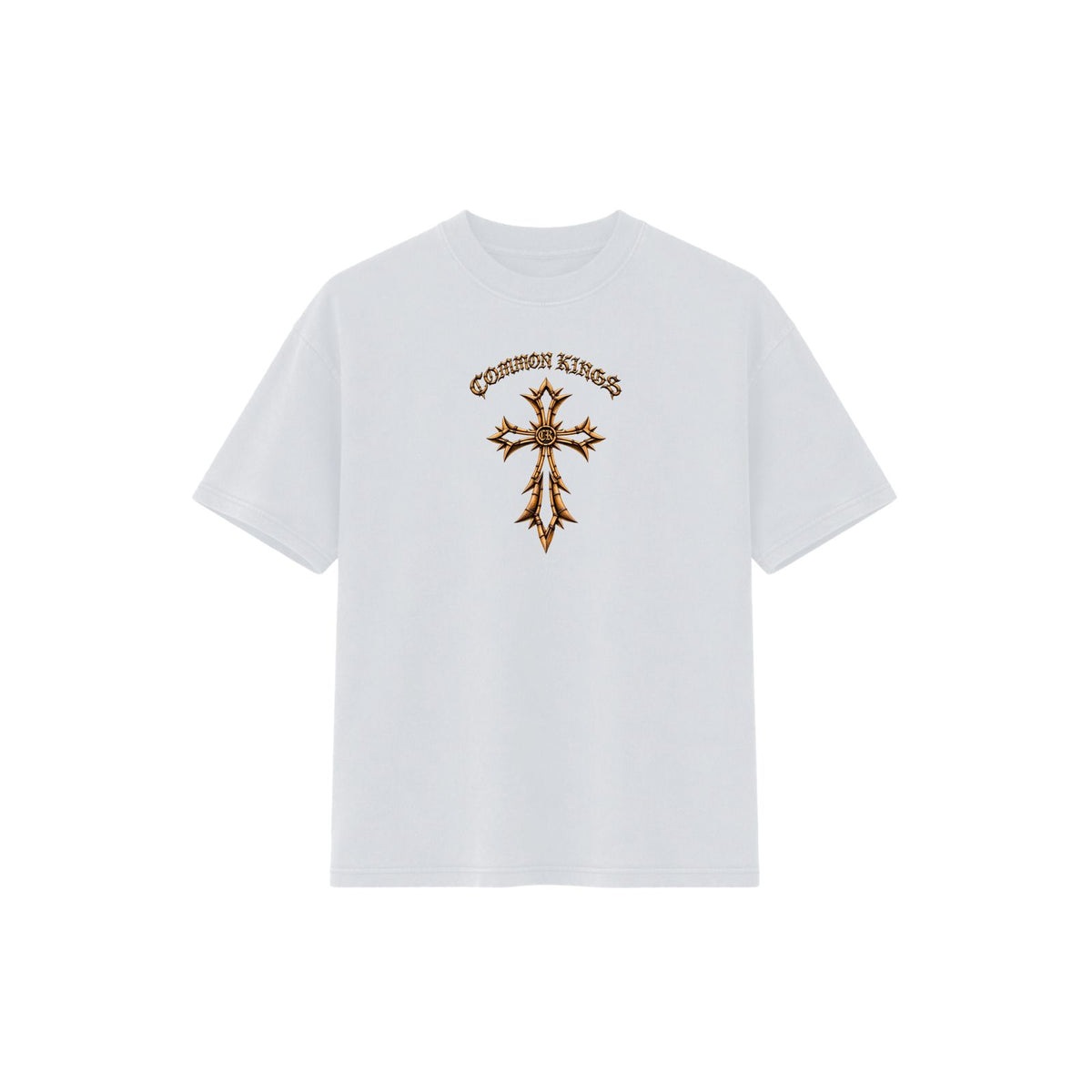 Bamboo Cross Tee - White