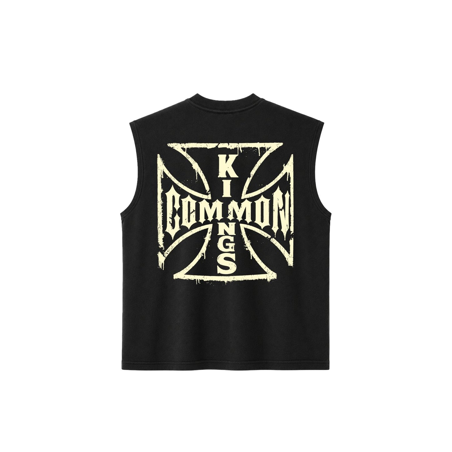 Choppa Cut Off Tee – Black / White