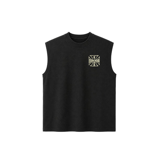 Choppa Cut Off Tee – Black / White