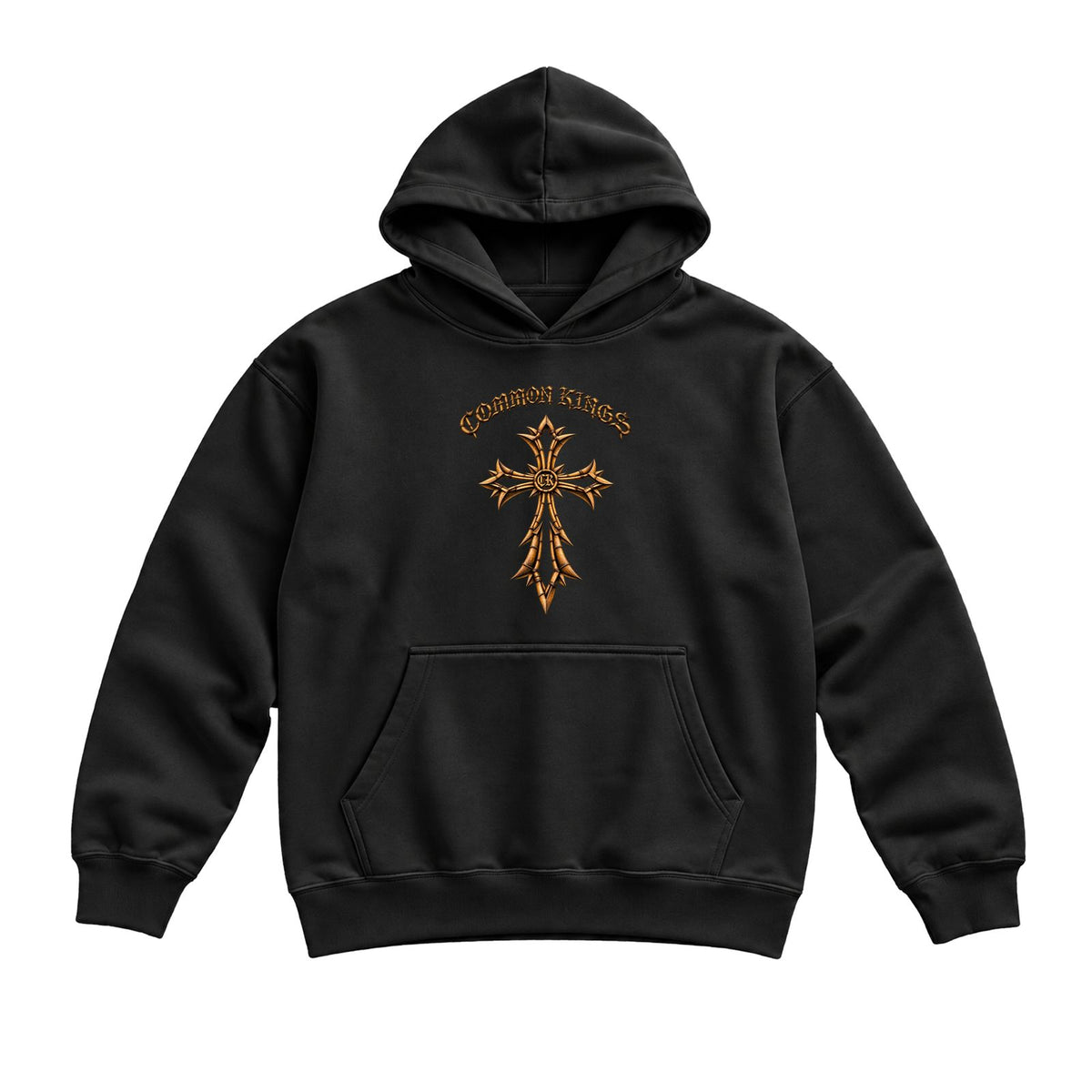 Bamboo Cross Hoodie - Black