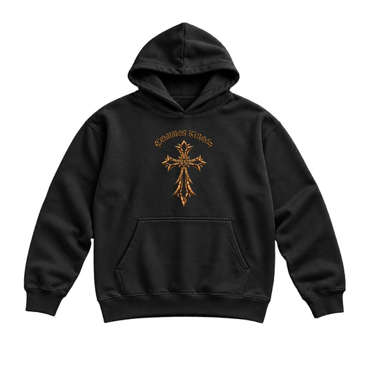 Bamboo Cross Hoodie - Black