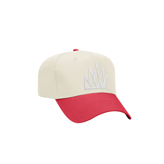NEW!! The Crown Classic Cap - Red/Ntrl/Wht