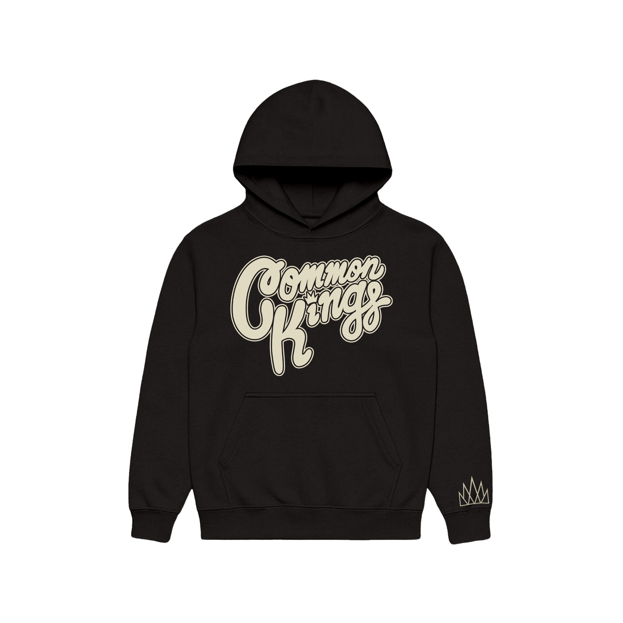 Cream Logo Hoodie - Black – Common Kings Merch