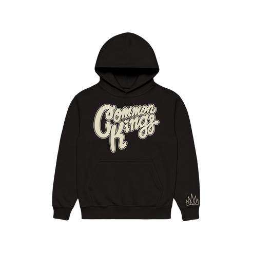 Cream Logo Hoodie - Black – Common Kings Merch