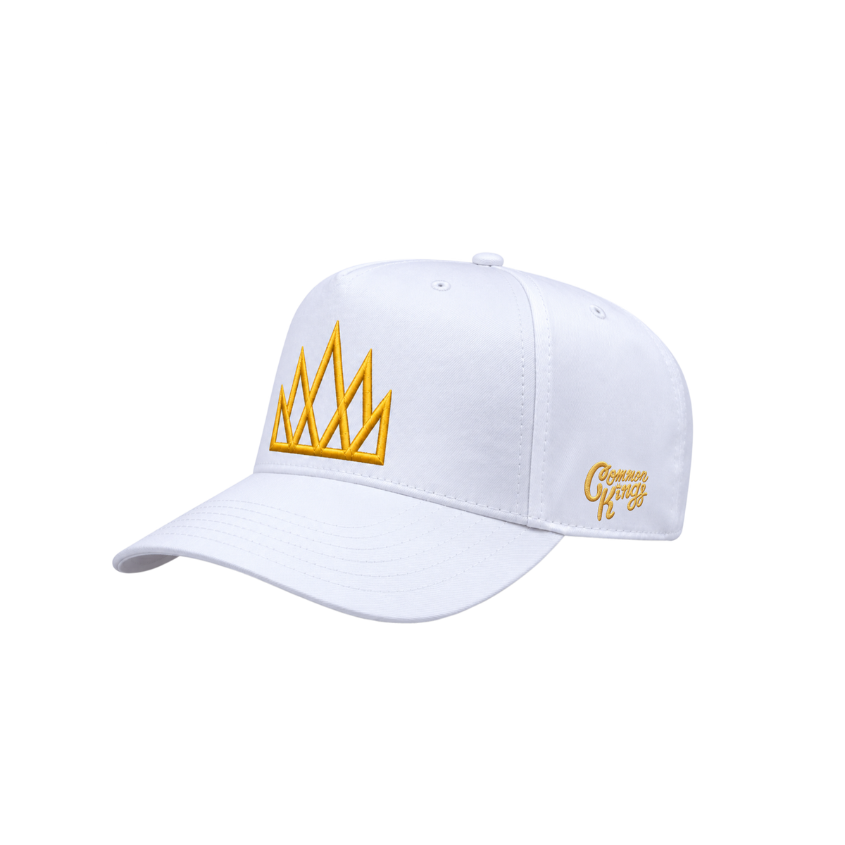 Crown Classic Hat – White & Gold