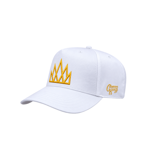 Crown Classic Hat – White & Gold
