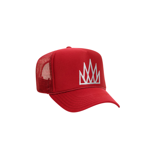 NEW!! Crown Trucker Hat (Red)